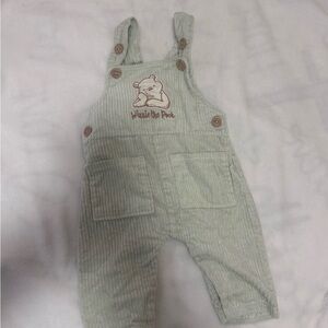 Disney Mint Green Corduroy Overalls